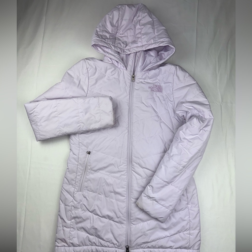 The‎ North Face Women's Lavender Hooded puffer Jacket